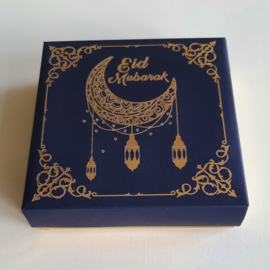 Kadodoosje Eid blauw goud (pst)