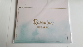 Pastry box Ramadan mint green w/ gold foil (ea)
