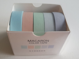 Pastel blauwe washi tape (5st)