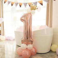 Foil balloon with crown pink nr 1
