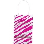 Gift bag pink zebra
