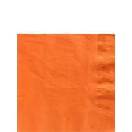 Papieren servetjes oranje klein (20st)
