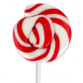 Swirl lollipop strawberry vanilla