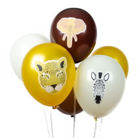 Safari/jungle balloons (6pcs)