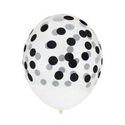 Polkadot balloons black