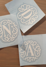 Monogram vinyl sticker (pst)