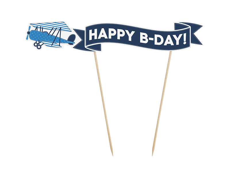 Cake topper airplane