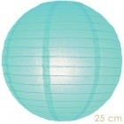 Lampion licht blauw 25 cm