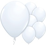 Ballonnen mat wit (10st)