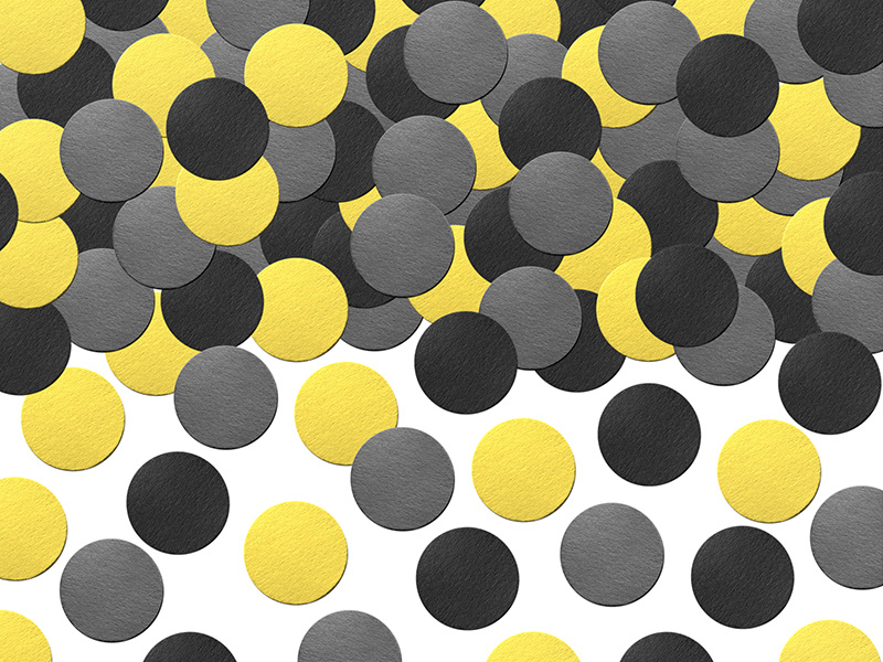 Confetti geel zwart | Bee | Partyzz!