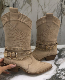 Dacota Leather Boots - Exclusive JustUnique Collection