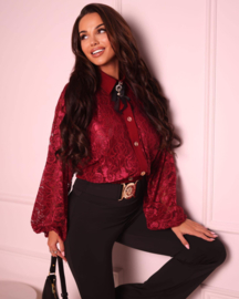 Victoria Blouse Burgund