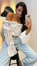 LaMilla Witte Kante Boho Top