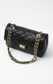 CoCo  Medium Black Tas Leer