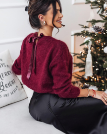Celin Sweater Strik Burgund