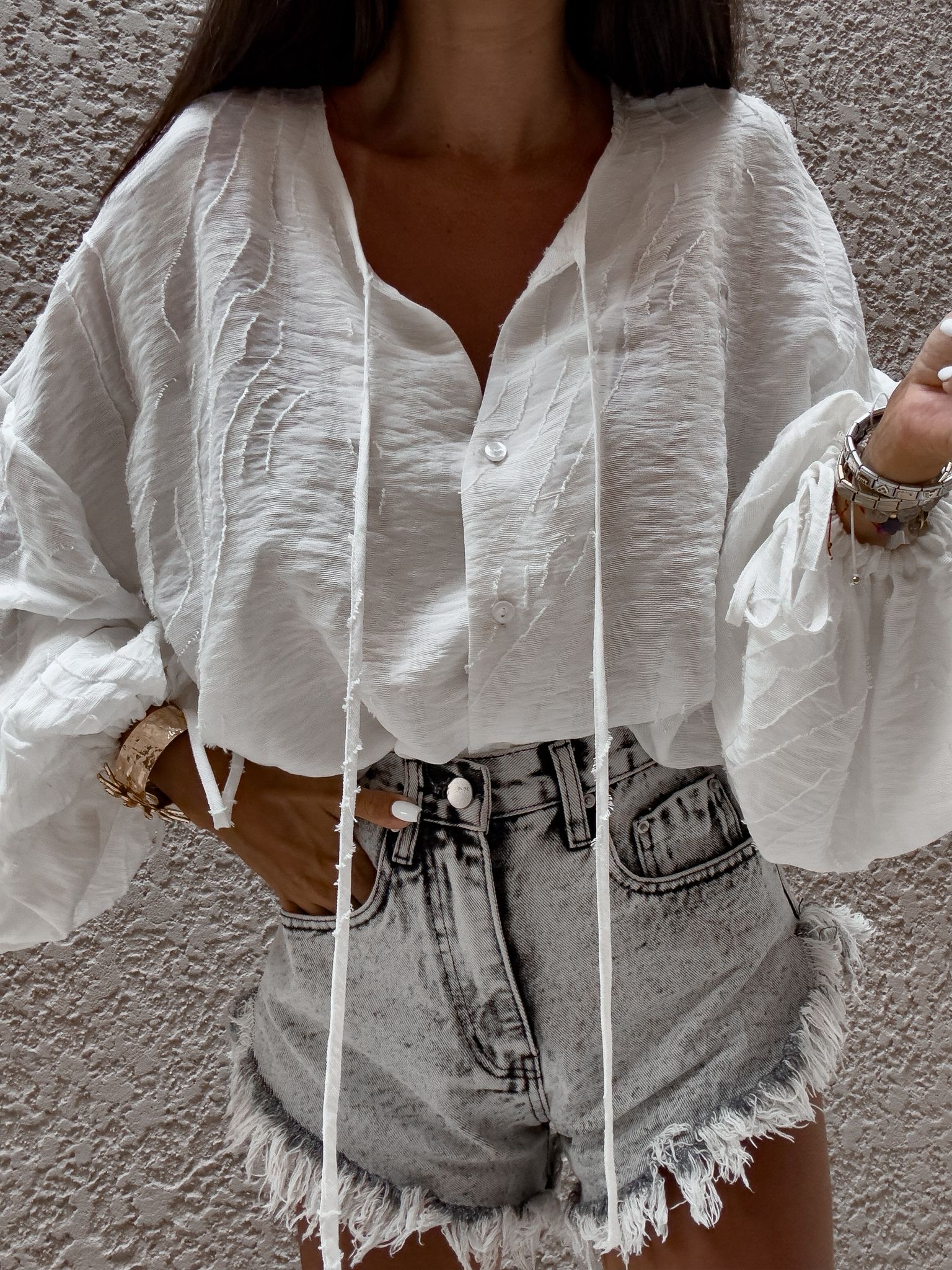 Boho Blouse Ecru
