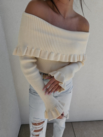 Romantic Beige Sweater