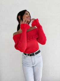 Romantic Red Sweater