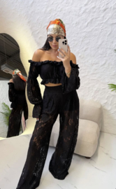 LaMilla Zwarte Kante Boho Top