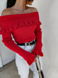 Romantic Red Sweater