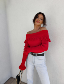 Romantic Red Sweater