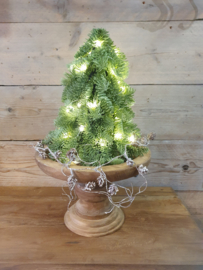 Nobilis kunst kerstboom met verlichting (3 maten)