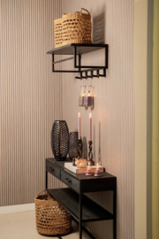 Kapstok metaal met houten plank