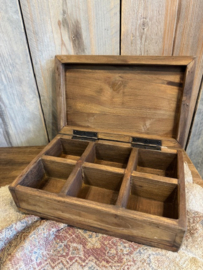 Houten theedoos
