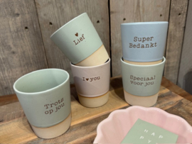 Mok / beker met tekst
