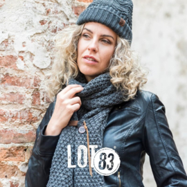 Lot83 sjaal Bo Grijs