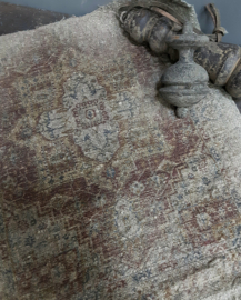 Shabby Kelim doek 45 x 40 roest