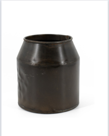 Metalen pot /vaas (L)