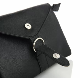 Schoudertasje met brede strap - Div kleuren