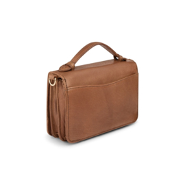 Bag2Bag leren tasje Berlin Cognac Gold