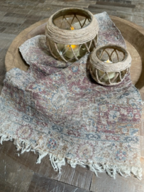 Shabby doek Kelim roest