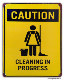 Caution Cleaning in Progress