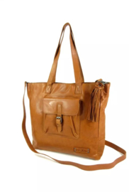 Bag2Bag leren schoudertas Cognac