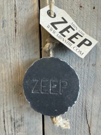 Mijn Stijl schijfzeep hanger grijs