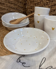 Zusss schaaltje melamine gouden hartjes