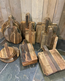 Oud houten snijplank / tapasplank