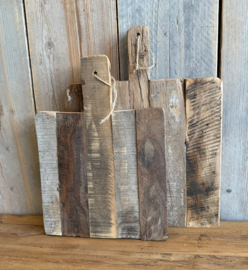 Oud houten tapasplank