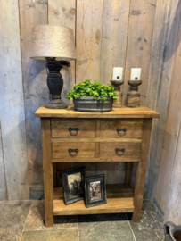 Teak kastje met 4 lades