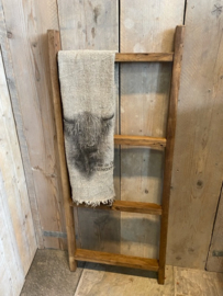 Oud houten decoratie  trapje / laddertje