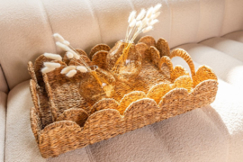 Zeegras dienblad met handgrepen