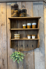 Houten kruidenrek / keukenrek / wandrekje
