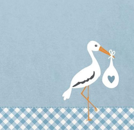 Papieren servetten ooievaar
