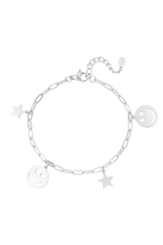 Bedelarmband smiley