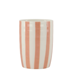 Zusss koffiemok streep oudroze