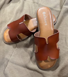 Slippers / Muiltjes Cognac