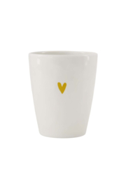 Zusss drinkbeker melamine  met goud hartje.